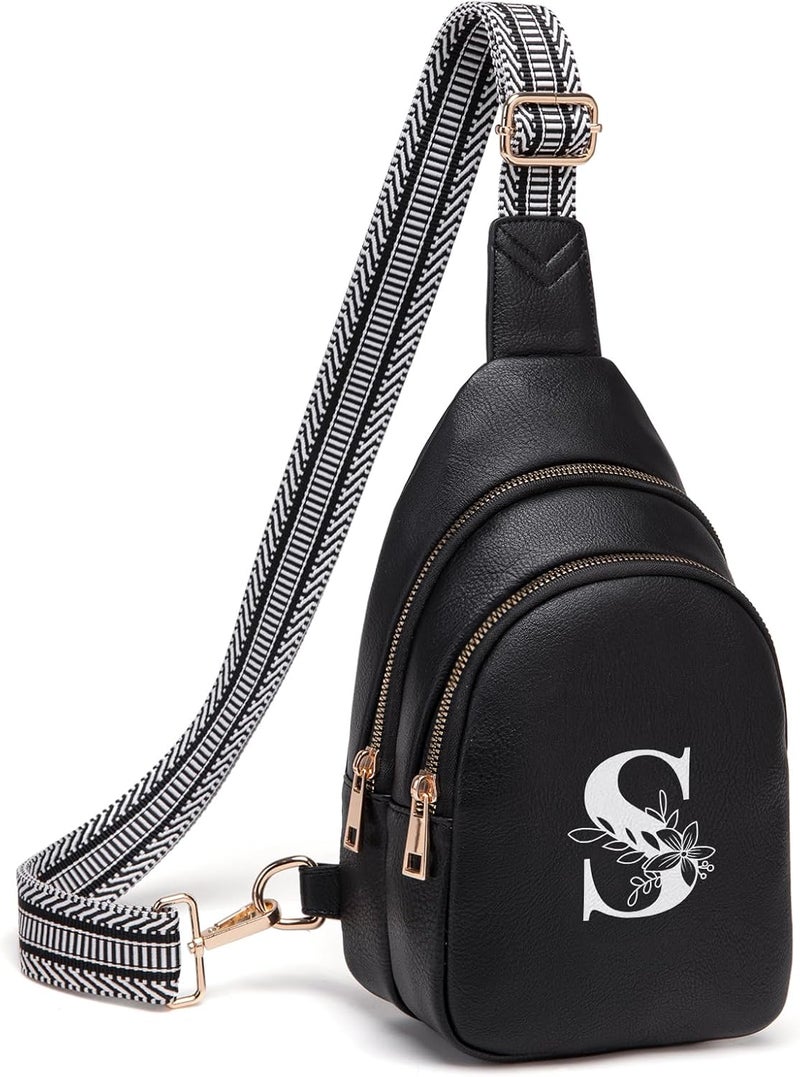 Viverte Crossbody Bags for Women Initial Sling Bag Cross Body Fanny Packs Personalized Gifts for Mom Women Wife - Image 1